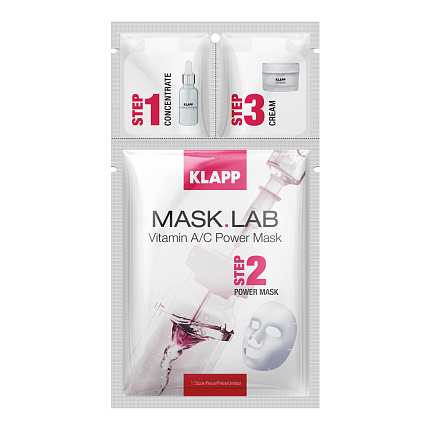 KLAPP MASK.LAB Набор Vitamin A/C Mask 1 шт