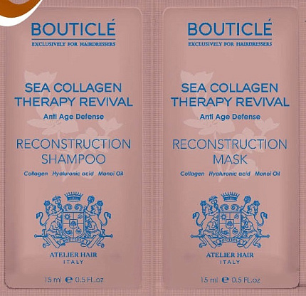 Bouticle Пробник шампунь Reconstruction Shampoo/маска Reconstruction Mask 15+15мл