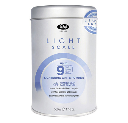 Lisap Light Scale Lightening White Powder Порошок, обесцвечивающий на 9 тонов - 500 гр
