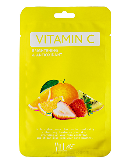 Yu.R Маска для лица с витамином С Yu.R ME Vitamin C Sheet Mask 1 шт
