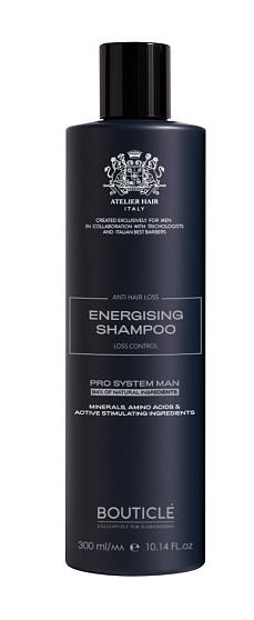 Bouticle MAN УКРЕПЛЯЮЩИЙ ШАМПУНЬ ПРОТИВ ВЫПАДЕНИЯ ВОЛОС С ЭКСТР.МЯТЫ И СИЦИЛИЙСКОГО АПЕЛЬСИНА 300 мл