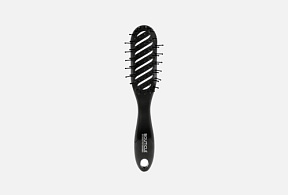 Bouticle TUNNEL HAIR BRUSH Профессиональная продуваемая щетка для укладки волос феном, черная 1 шт