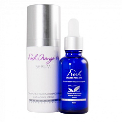 Mesopharm Набор средств FRESH:ORANGE PEEL 25% + FRESH:ORANGE SERUM 5% 2*30 мл