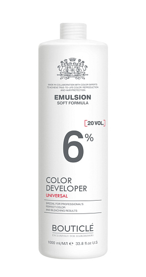 Bouticle Окисляющая эмульсия 6% “Developer Emulsion 20 vol” 1000 мл
