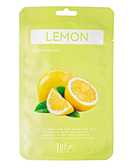 Yu.R Маска для лица с экстрактом лимона Yu.R ME Lemon Sheet Mask 1 шт