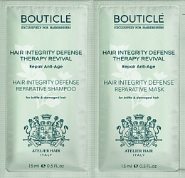 Bouticle Пробник шампунь укрепляющий/маска укрепляющая 15мл+15мл