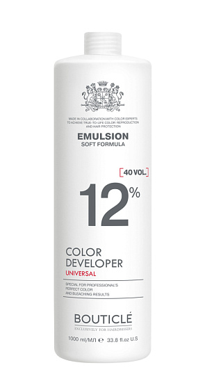 Bouticle Окисляющая эмульсия 12% “Developer Emulsion 40 vol” 1000 мл