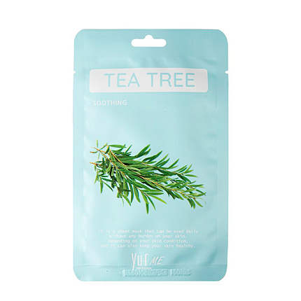 Yu.R Маска для лица с экстрактом чайного дерева Yu.R ME Tea Tree Sheet Mask 1 шт