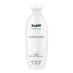 KLAPP CLEAN & ACTIVE Тоник для лица Tonic without Alcohol очищающий 250 мл 