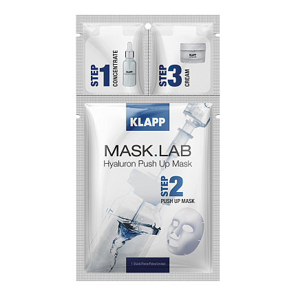 KLAPP MASK.LAB Набор Hyaluron Push up Mask 1 шт