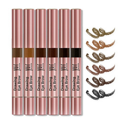Yu.R Корректор для макияжа бровей Yu.R DRAWING EYE BROW (DARK CHOCOLATE), 1 шт