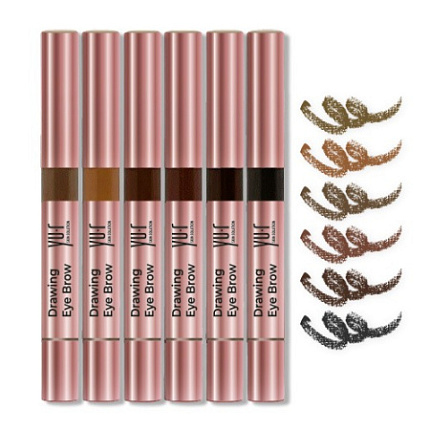 Yu.R Корректор для макияжа бровей Yu.R DRAWING EYE BROW (DARK CHOCOLATE), 1 шт