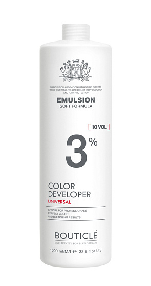 Bouticle Окисляющая эмульсия 3% “Developer Emulsion 10 vol” 1000 мл