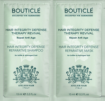Bouticle Пробник шампунь укрепляющий/маска укрепляющая 15мл+15мл